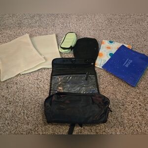 Lot Of 8 Travel/Toiletry Bags Including Schwarzkopf, Axe, Yoobi, And Honey Love